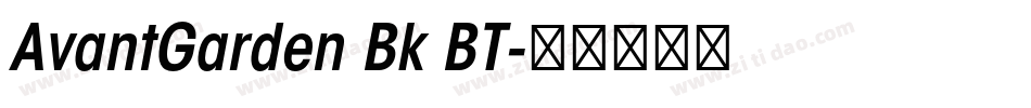 AvantGarden Bk BT字体转换